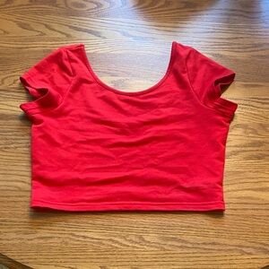 Tobi Vibrant Red Crop Top